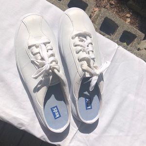 Keds leather slip on size 8